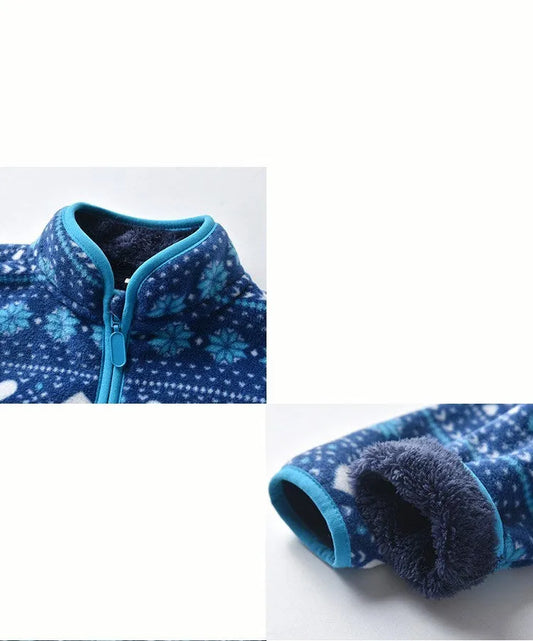 Polaire Veste Camouflage Imprimer Manches Longues - Enfance-Heureuse