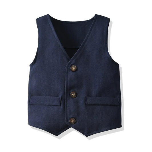 Boys' dress suit British gentleman four-piece suit - Enfance-Heureuse