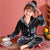 Children's Gold Velvet Solid Color Pajamas Set - Enfance-Heureuse