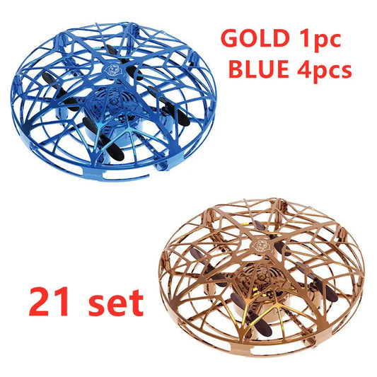 Vol Hélicoptère Mini Drone UFO RC Drone Infraed Induction Aéronefs - Enfance-Heureuse