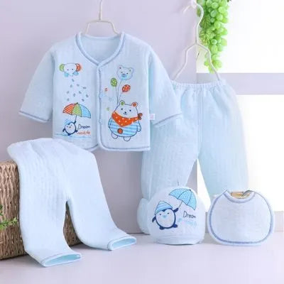 Sous-vêtements bébé cinq pièces vêtements chauds