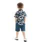 Two-piece boy short sleeve printed shirt - Enfance-Heureuse