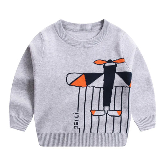 Automne et hiver pour enfants nouveau pull en coton Double couche - Enfance-Heureuse