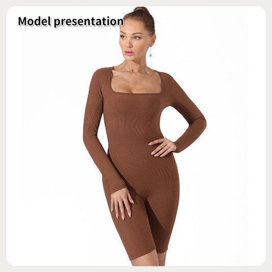 Women's Fashion Simple Solid Color Bodysuit - Enfance-Heureuse