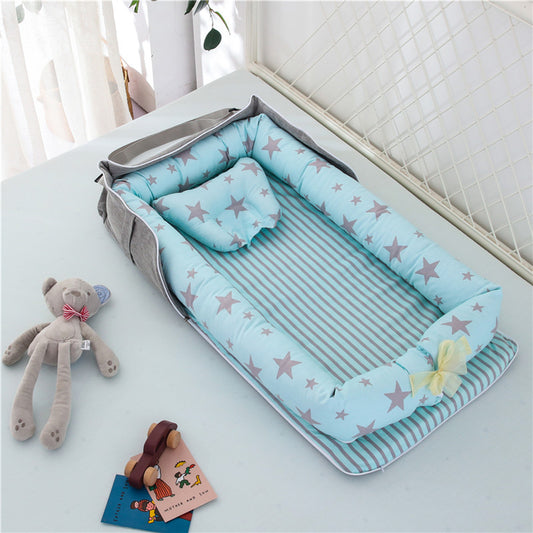 Cotton Portable Baby Crib Newborn Foldable - Enfance-Heureuse