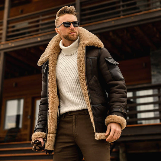 Winter Jacket Mens Military Fleece Warm Jackets Male Fur Collar Coats Army Tactical Jacket - Enfance-Heureuse