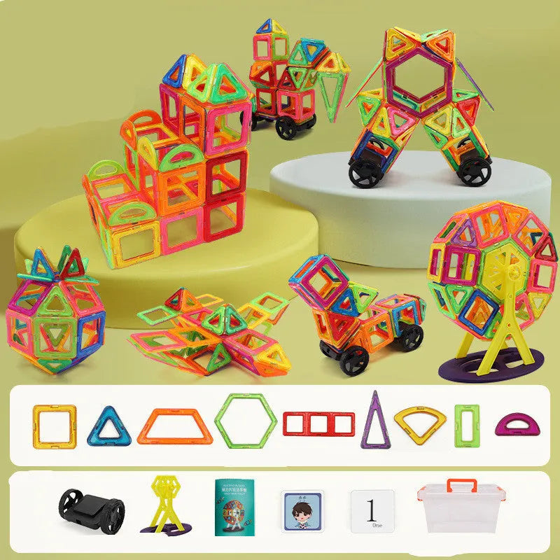 Bloques de construcción de monedas magnéticas para niños, juego de juguetes educativos para educación temprana, moneda magnética
