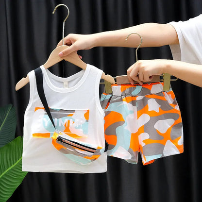 Boys summer vest suit - Enfance-Heureuse