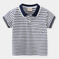 Children's Striped Short Sleeve Spicy Striped POLO Shirt - Enfance-Heureuse