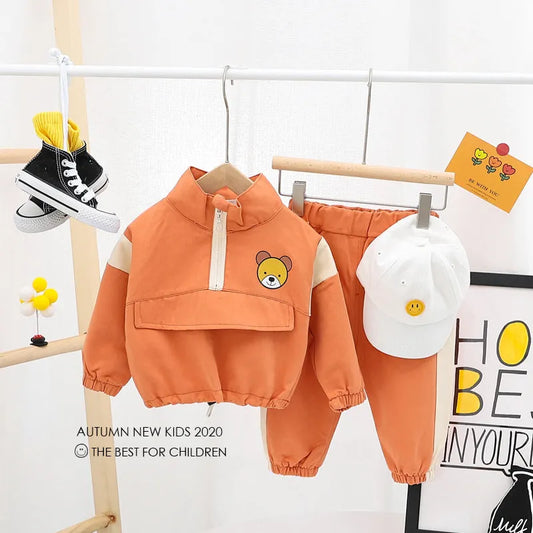 Children's Clothing, Boys' Sweater, Spring And Autumn, Foreign Style, Children's Clothing, Handsome, 2 Children, 1 Year Old, 3 Tide, 0 Two-Piece Suit - Enfance-Heureuse