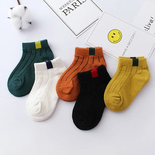 Garçons Bateau Chaussettes Printemps Été Automne Garçons Mince Net Chaussettes Blanc Bébé Coton Chaussettes - Enfance-Heureuse
