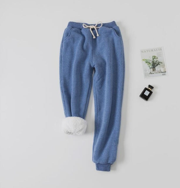 Lamb velvet padded sweatpants - Enfance-Heureuse
