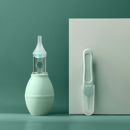 Infant Silicone Nasal Aspirator Pump Type Neonatal Cold Nasal Mucus Cleaner - Enfance-Heureuse
