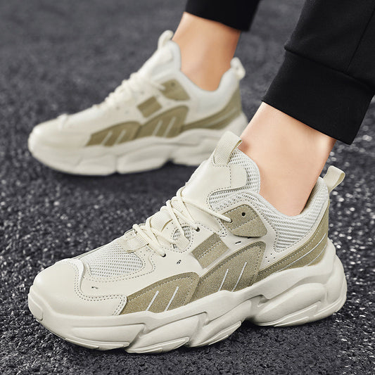 Spring And Summer New Mens Fashion Trend Casual Shoes Mesh Platform Sneakers - Enfance-Heureuse