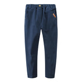 Children's Stretch Cotton Trousers Slim-Fit Middle-Aged Boys And Boys' Trousers - Enfance-Heureuse