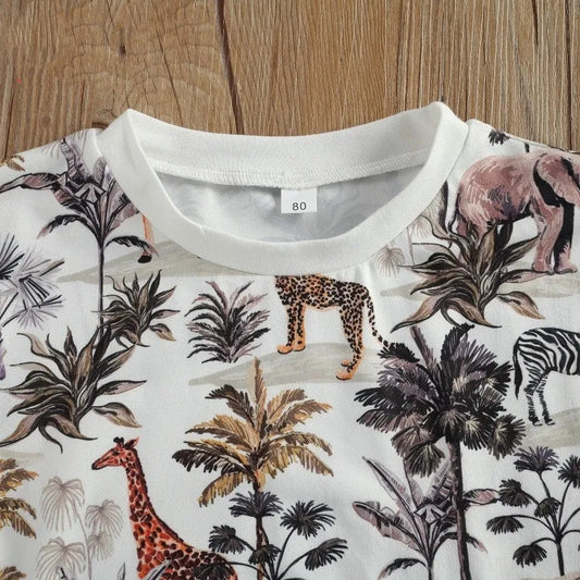 Casual Baby Boy Short Sleeve Suit - Enfance-Heureuse