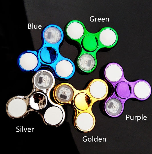 Luminous LED Light Fidget Spinner Hand Top Spinners Glow in Dark Light - Enfance-Heureuse