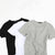 3 Pieces Solid Color Short Sleeved T-Shirt Mens Clothes Summer Slim Round Neck Half-Sleeved Tight-Fitting Trendy Cotton Bottoming Shirt Men - Enfance-Heureuse