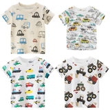 Children's Car Short-sleeved T-shirt - Enfance-Heureuse