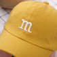 Baseball Cap Boy Letter M Embroidered Children's Cotton Spring and Autumn Hat Cap - Enfance-Heureuse