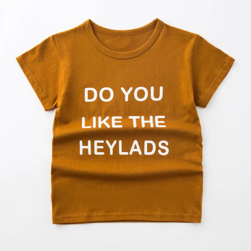 Enfants d'été À Manches Courtes Garçon T-Shirt Coton Basant Top - Enfance-Heureuse