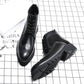 Leather Martin Boots Thick-soled British High-top Increase Leather Shoes - Enfance-Heureuse