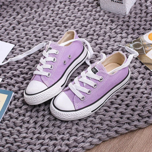Dentelle-Up Blanc Chaussures Pour Garçons Et Filles - Enfance-Heureuse