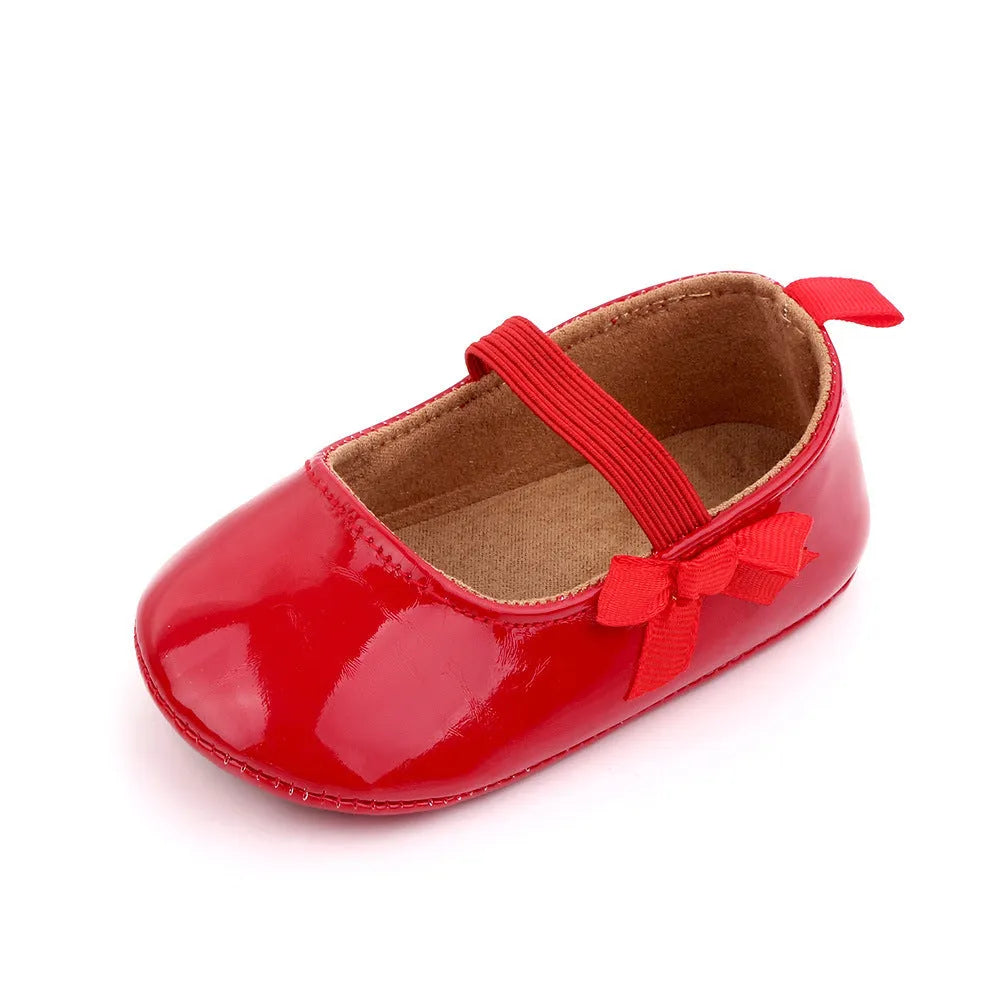 Chaussures En Cuir PU Verser Bebe Fille, Chaussures De Princesse, Solides, UNE Semelle Souple, verser Premiers Pas, Printemps-automne, 2021 - Enfance-Heureuse