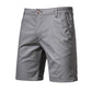 Men's Casual Solid Color Slim Fit Straight Shorts - Enfance-Heureuse