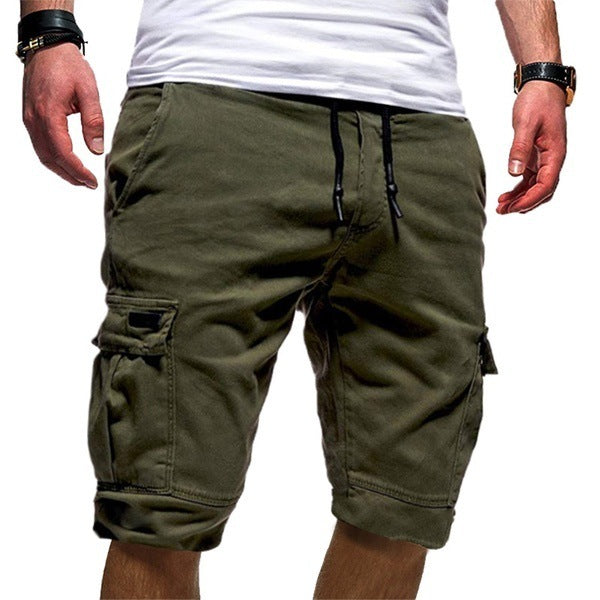 Men Casual Jogger Sports Cargo Shorts Military Combat Workout Gym Trousers Summer Mens Clothing - Enfance-Heureuse