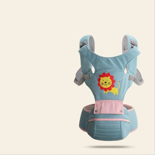 Newborn Baby Carrier Women Multifunctional Baby Carrier Baby Waist Stool Cotton T Shirts Dad Hands Free Baby Kangaroo Packet - Enfance-Heureuse