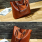 Simple Oil Wax Leather Messenger Shoulder Bags Women's High Capacity Portable Tote Bag - Enfance-Heureuse