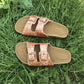 One-word Cork Sandals And Slippers Tide Girls Beach Shoes Anti-slip - Enfance-Heureuse