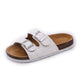 One-word Cork Sandals And Slippers Tide Girls Beach Shoes Anti-slip - Enfance-Heureuse