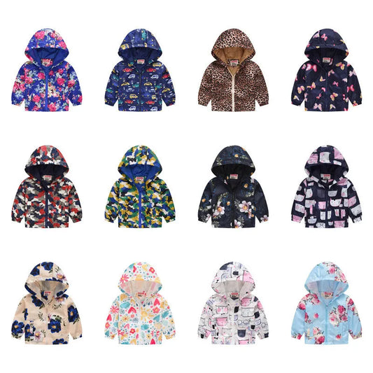 Printemps Et Automne Mince À Capuchon Bébé Mignon Fermeture Éclair Chandail Enfants de Veste