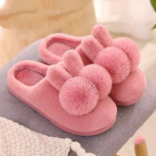 Cuhk Pantoufles Dhiver En Coton Pour Enfants, Pour Et Filles, Une Famille De Trois Parents, En Peluche, Chaussures Chaudes - Enfance-Heureuse