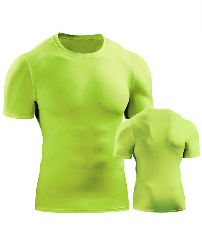 Mens Muscle Hooded Hoodies Short Sleeve T-shirt Sports GYM Slim Fit Tops Blouse - Enfance-Heureuse