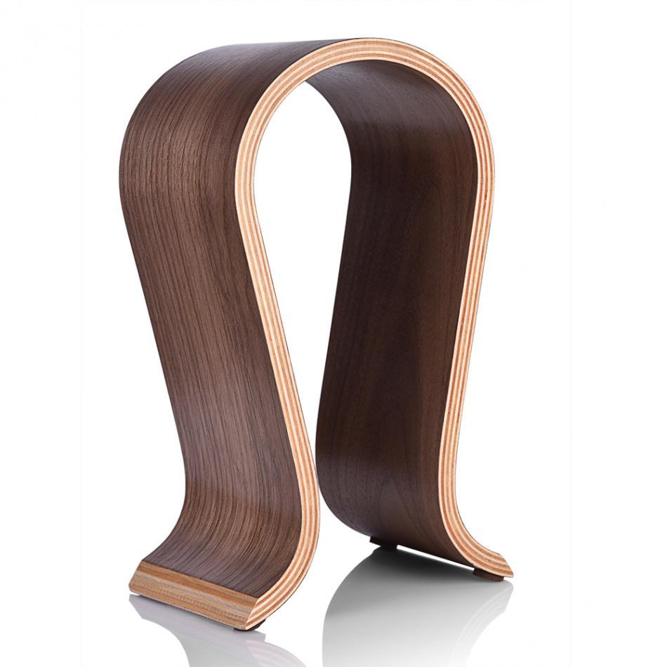 Support d'écouteurs Bluetooth en bois