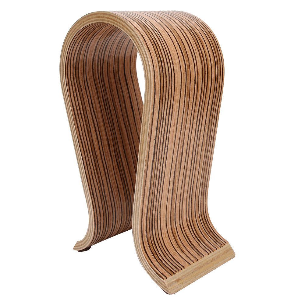 Support d'écouteurs Bluetooth en bois