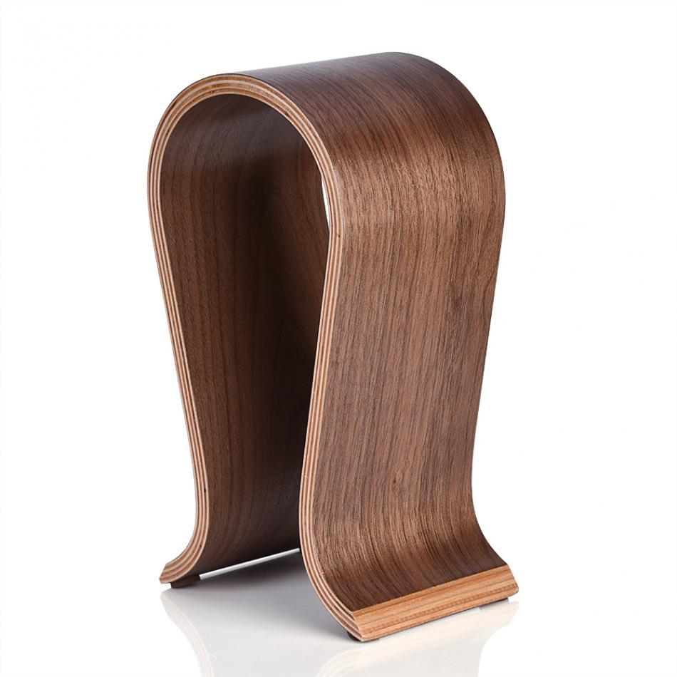 Support d'écouteurs Bluetooth en bois