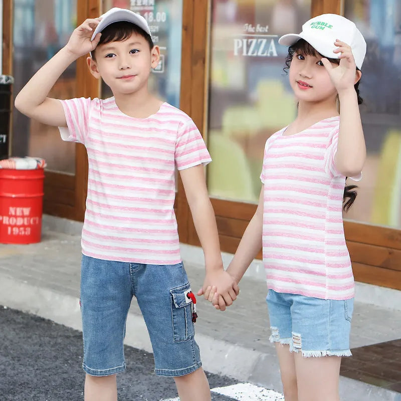 Cartoon Modal Kids Print Short Sleeve - Enfance-Heureuse