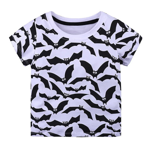 T-shirt à manches courtes tricoté en coton pour homme et femme