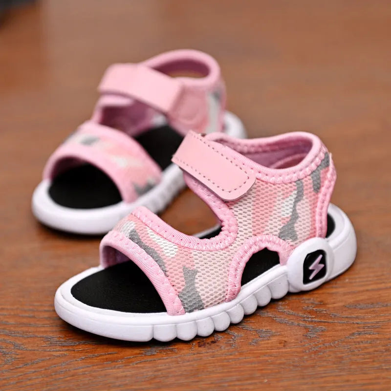 Enfants d'été Chaussures de Mode Léger Doux Plat Garçon Sandales