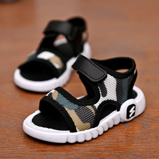 Enfants d'été Chaussures de Mode Léger Doux Plat Garçon Sandales