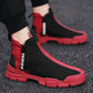 Mens Casual Shoes Sneakers Athletic Leisure Sports Fashion High Top Outdoor Gym - Enfance-Heureuse