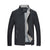 J16-Spring Autumn Jacket Mens Middle Age Business Casual Thin Coat Men Stand Collar Jacket - Enfance-Heureuse