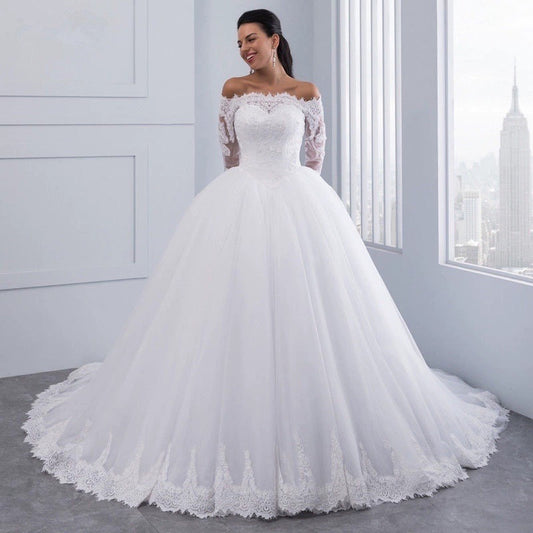 Wedding Bridal Wedding Lace Large Tail - Enfance-Heureuse