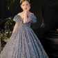 Big Children Children's Sequined Princess Dress Western Style Catwalk Costumes Winter - Enfance-Heureuse