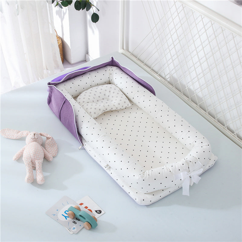 Cotton Portable Baby Crib Newborn Foldable - Enfance-Heureuse