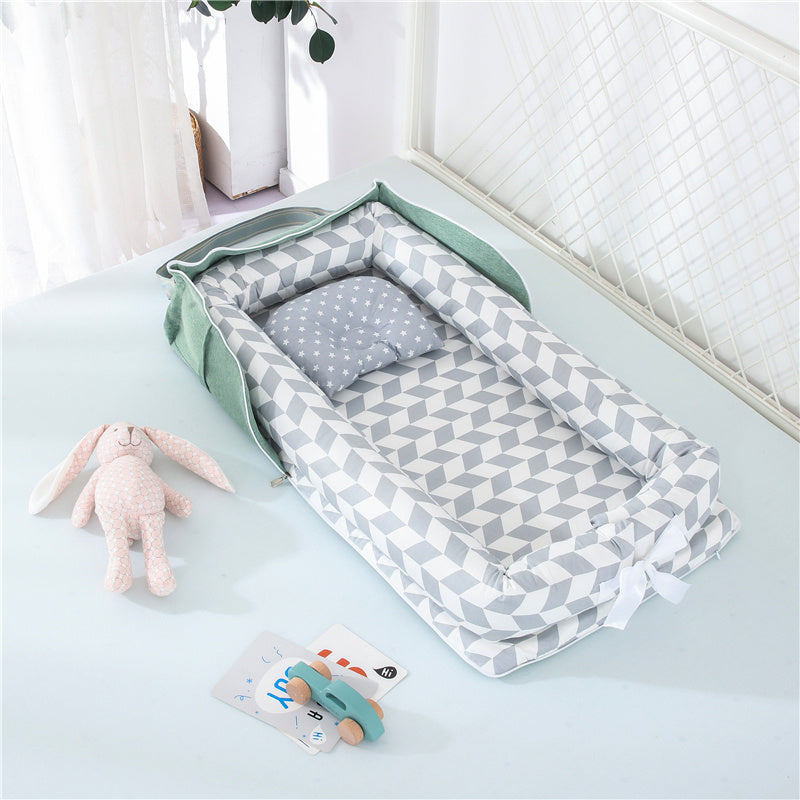 Cotton Portable Baby Crib Newborn Foldable - Enfance-Heureuse